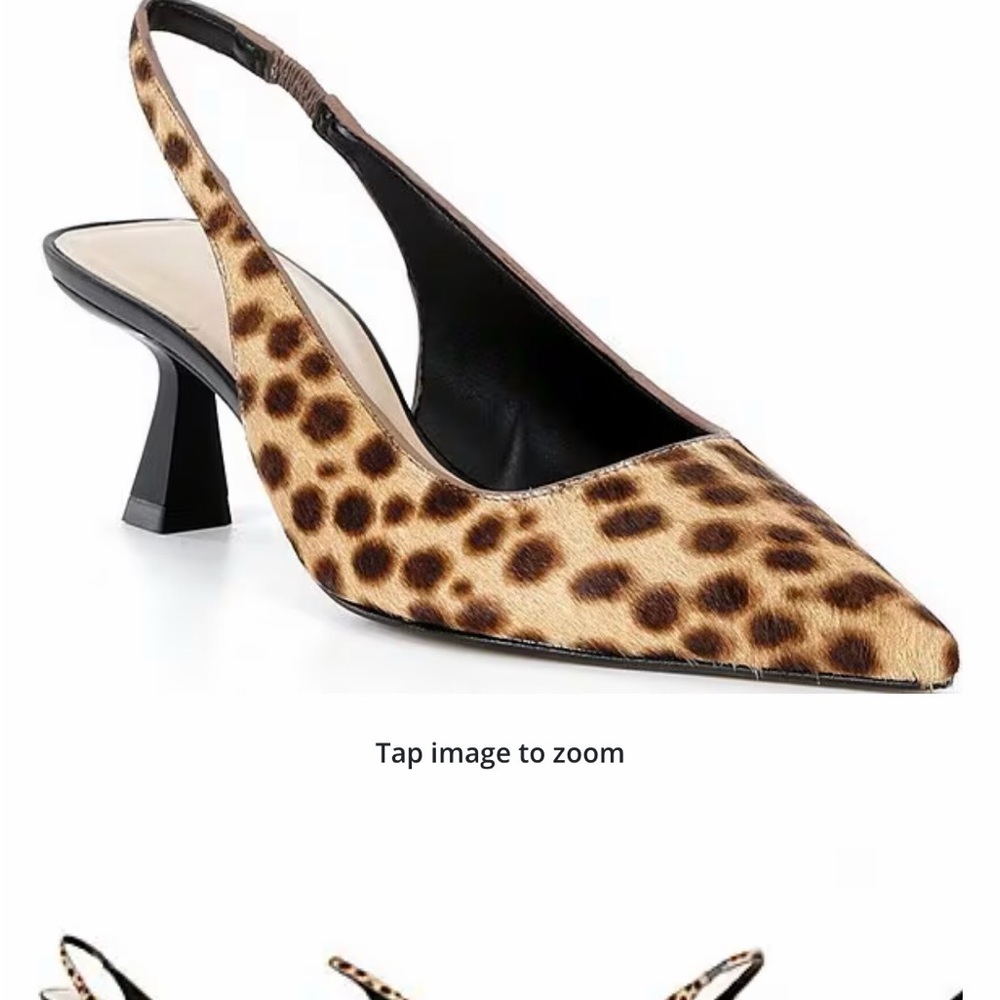 Gianni Bini Animal Print Slingback Heels